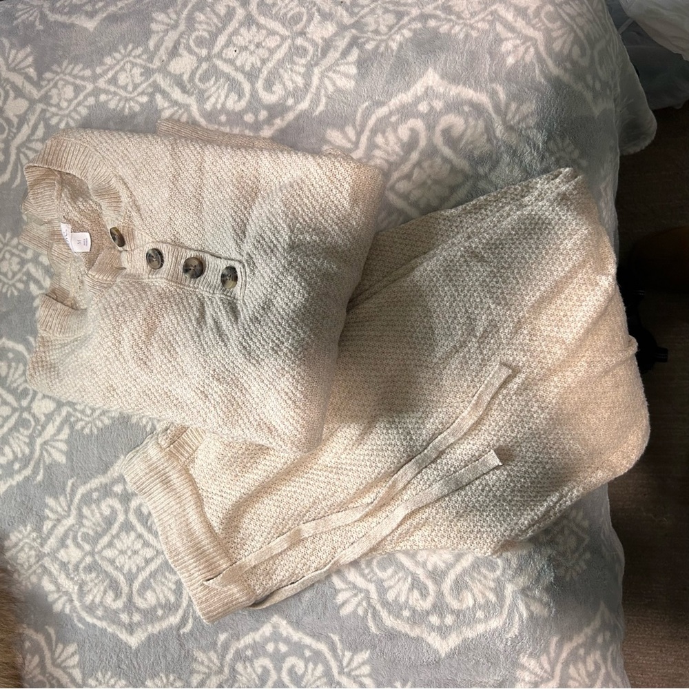 stars above Cream Knit Jogger Lounge Set